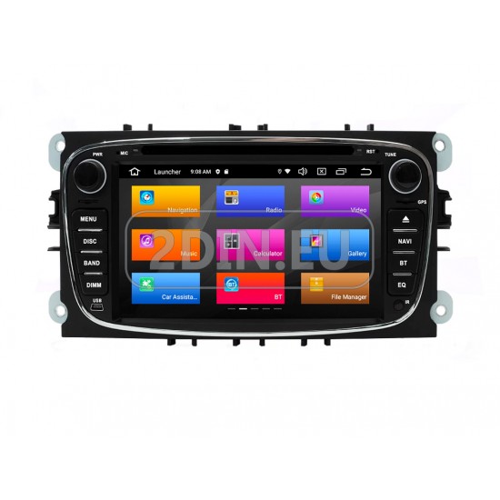 FORD Mondeo, Focus, S-Max, C-Max, Galaxy - МУЛТИМЕДИЯ / Навигация android 16 DVD черна + DSP + CARPLAY + ANDROID AUTO